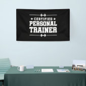 Gecertificeerde persoonlijke trainer Fitness Coach Spandoek (Beurs)