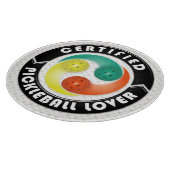 Gecertificeerde Pickleball Lover 1 glazen snijplan Snijplank (Hoek)