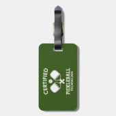 Gecertificeerde Pickleball-technicus Bagagelabel (Achterkant verticaal)