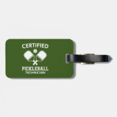 Gecertificeerde Pickleball-technicus Bagagelabel (Achterkant horizontaal)