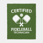 Gecertificeerde Pickleball-technicus Fleece Deken (Voorkant)
