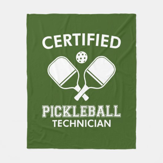 Gecertificeerde Pickleball-technicus Fleece Deken (Voorkant)