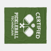 Gecertificeerde Pickleball-technicus Fleece Deken (Voorkant (Horizontaal))