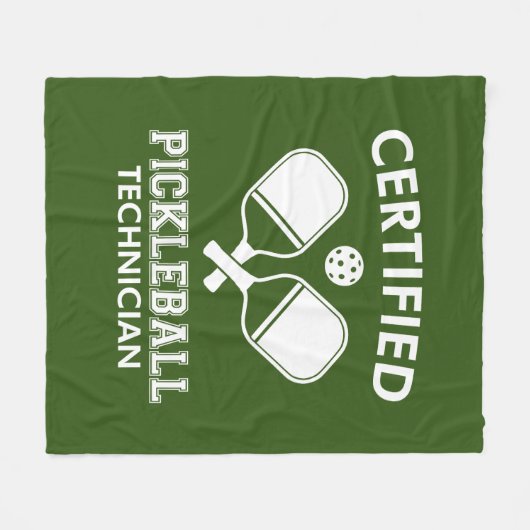 Gecertificeerde Pickleball-technicus Fleece Deken (Voorkant (Horizontaal))