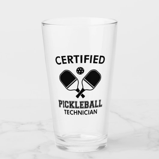 Gecertificeerde Pickleball-technicus Glas (Voorkant)