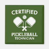 Gecertificeerde Pickleball-technicus Magneet (Voorkant)