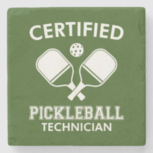 Gecertificeerde Pickleball-technicus Stenen Onderzetter