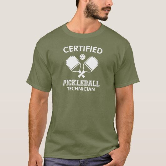 Gecertificeerde Pickleball-technicus T-shirt (Voorkant)
