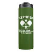 Gecertificeerde Pickleball-technicus Thermosbeker (Voorkant)