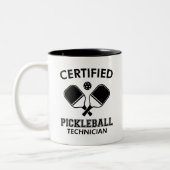 Gecertificeerde Pickleball-technicus Tweekleurige Koffiemok (Links)