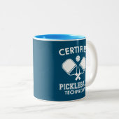 Gecertificeerde Pickleball-technicus Tweekleurige Koffiemok (Voorkant rechts)