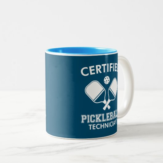 Gecertificeerde Pickleball-technicus Tweekleurige Koffiemok (Voorkant rechts)