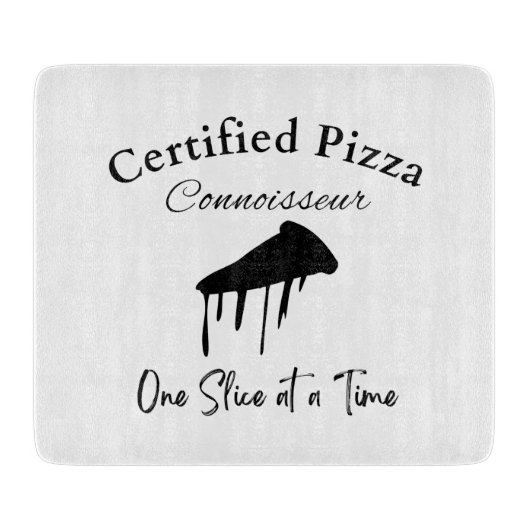 Gecertificeerde Pizza Connoisseur Snijplank (Voorkant)