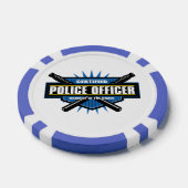 Gecertificeerde politieambtenaar poker chips (Enkel)
