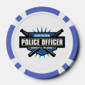 Gecertificeerde politieambtenaar poker chips (Achterkant)