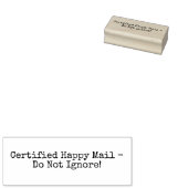 Gecertificeerde post rubberstempel (Gestempeld)