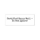 Gecertificeerde post rubberstempel (Afrduk)