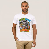 Gecertificeerde Probleem Maker Grappige Wasbeer Ve T-shirt (Voorkant volledig)