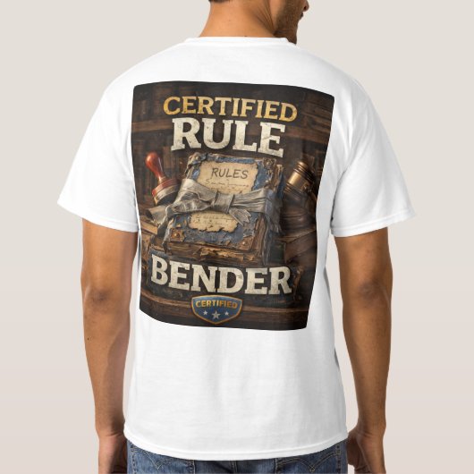 gecertificeerde regelbuiger  t-shirt (Achterkant)