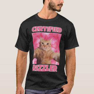 Gecertificeerde RIZZLER kattenmeme T-shirt