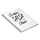 Gecertificeerde Salsa verslaving_ Notitieboek (Rechterzijde)