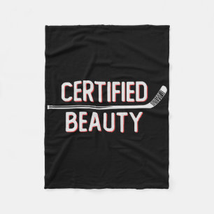 Gecertificeerde schoonheid Grappige ijshockey-slan Fleece Deken