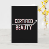 Gecertificeerde schoonheid Grappige ijshockey slan Kaart (Gele Bloem)