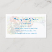 Gecertificeerde schoonheidsspecialiste  Roze Roze  Visitekaartje (Achterkant)