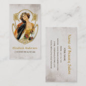 Gecertificeerde schoonheidsspecialiste  Vrouw Haar Visitekaartje (Voorkant / Achterkant)