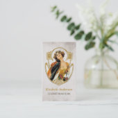 Gecertificeerde schoonheidsspecialiste  Vrouw Haar Visitekaartje (Staand voorkant)