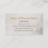 Gecertificeerde schoonheidsspecialiste  Vrouw Haar Visitekaartje (Achterkant)