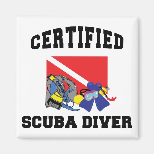 Gecertificeerde SCUBA-server Magneet (Voorkant)
