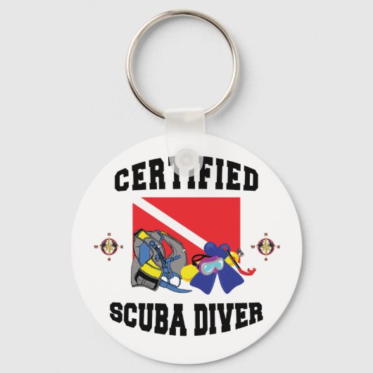 Gecertificeerde SCUBA-server Sleutelhanger (Voorkant)