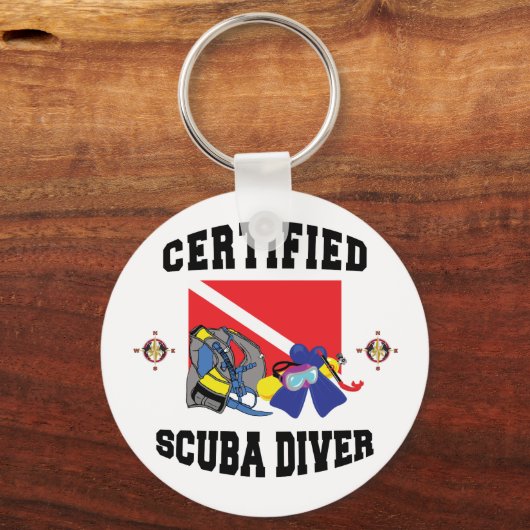 Gecertificeerde SCUBA-server Sleutelhanger (Voorkant)