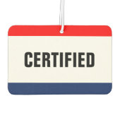 Gecertificeerde service voor autoverkoop - luchtverfrisser (Achterkant)