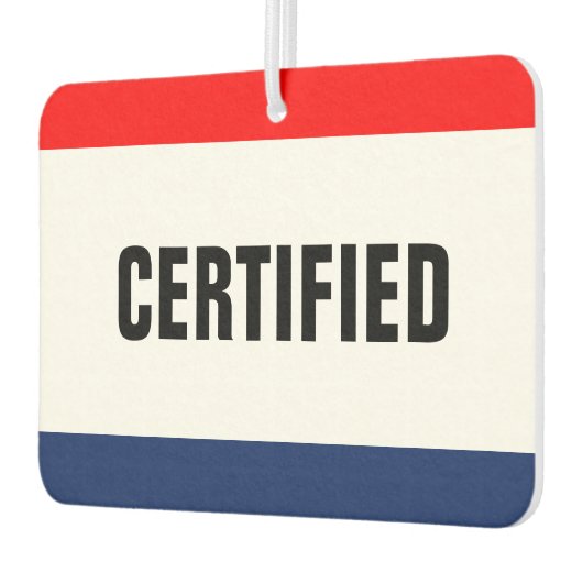 Gecertificeerde service voor autoverkoop - luchtverfrisser (Links)