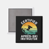 Gecertificeerde Skileraar Apres-ski Instructeur Fu Magneet (Voorkant / Achterkant)