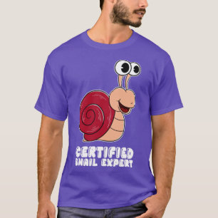 Gecertificeerde slakkenexpert t-shirt