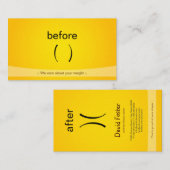 Gecertificeerde slanke fitness - weegvak voor gesc visitekaartje (Voorkant / Achterkant)