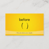 Gecertificeerde slanke fitness - weegvak voor gesc visitekaartje (Voorkant)