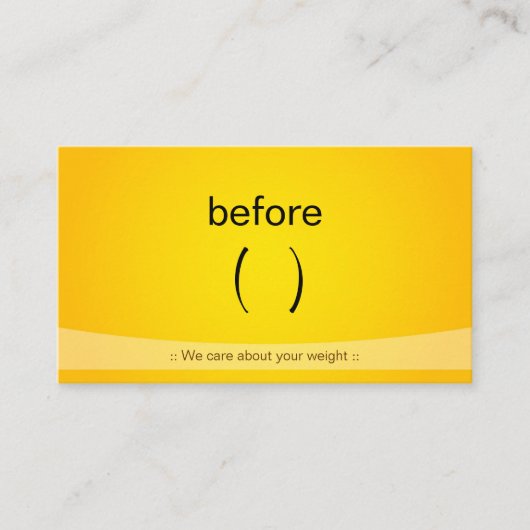 Gecertificeerde slanke fitness - weegvak voor gesc visitekaartje (Voorkant)