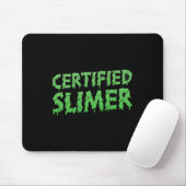 Gecertificeerde Slimer Halloween Slime-tekst Muismat (Met muis)