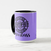 Gecertificeerde Smartass Paars Mok (Voorkant links)