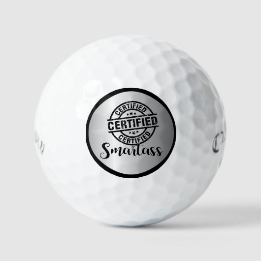 Gecertificeerde Smartass Zilver Golfballen (Voorkant)