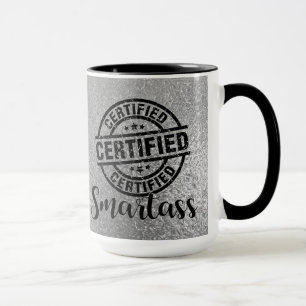 Gecertificeerde Smartass Zilver Mok