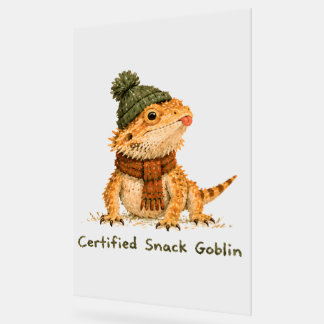 Gecertificeerde Snack Goblin Baardagaam Kunst Acryl Bord