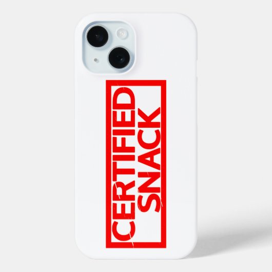 Gecertificeerde Snack Stamp Case-Mate iPhone Case (Achterkant)