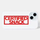 Gecertificeerde Snack Stamp Case-Mate iPhone Case (Achterkant (horizontaal))
