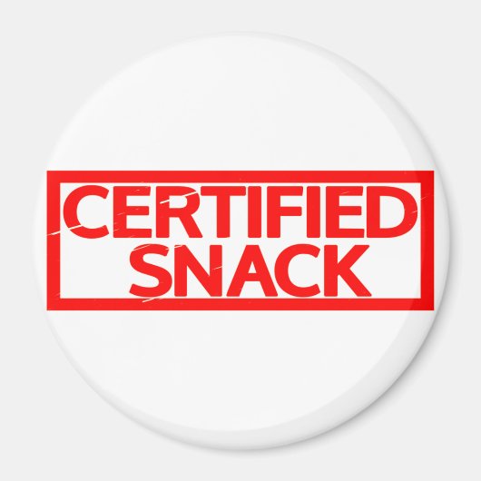 Gecertificeerde Snack Stamp Magneet (Voorkant)