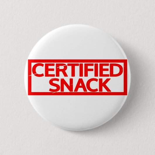 Gecertificeerde Snack Stamp Ronde Button 5,7 Cm (Voorkant)